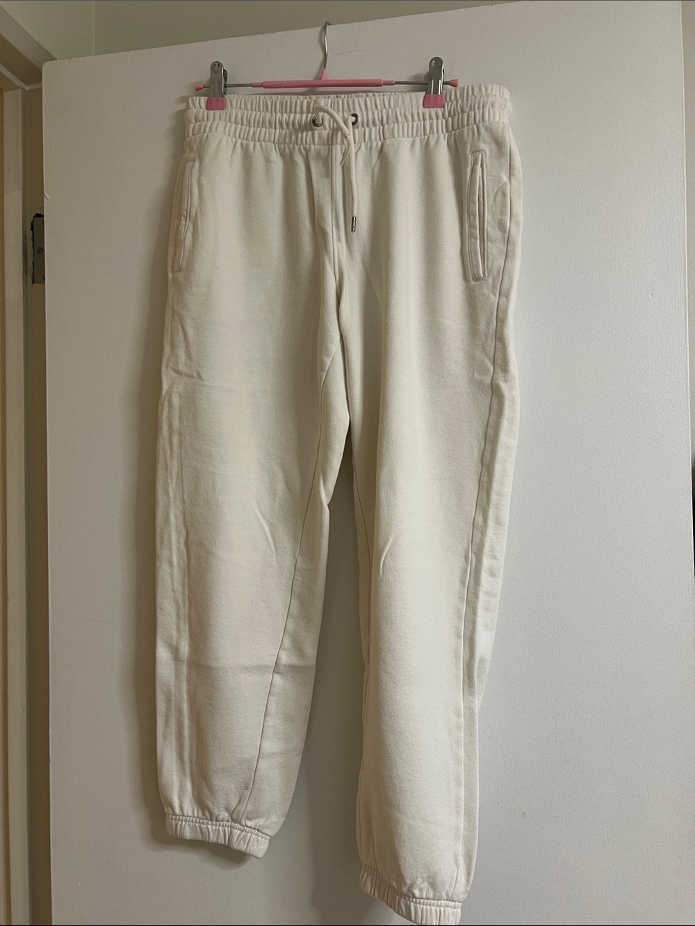 GAP women Cream Jogger Sweatpants